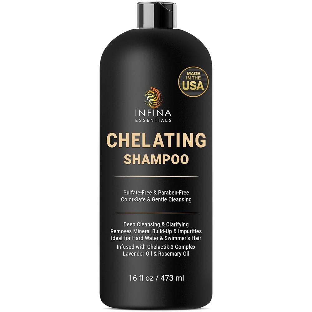 Chelating Hard Water Shampoo with Chelactik-3 & Rosemary Oil - Color Safe Metal